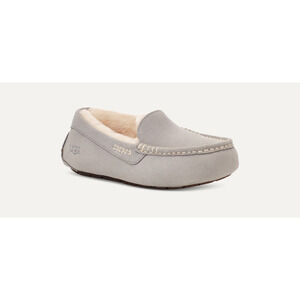 UGG Ansley Suede Sheepskin Slippers Women’s Size 7 Brown Moccasin Loafer